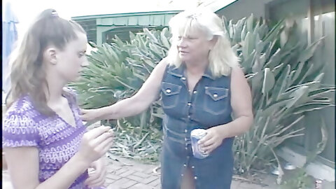 Petite Schoolgirl Satisfies Grandmother With A Thick Dildo And Greedily Licks Her Cunt