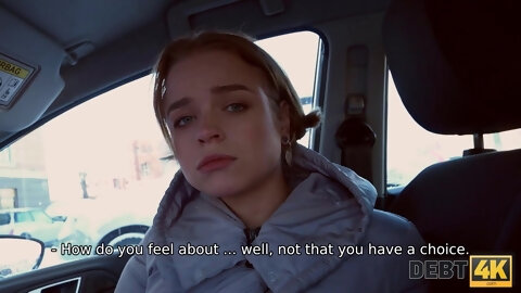 Hot Petite Blonde Pays Off Her Debts With Her Pussy