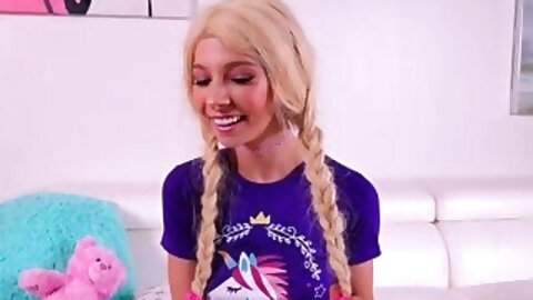 Skinny Petite Blonde Big Dicked