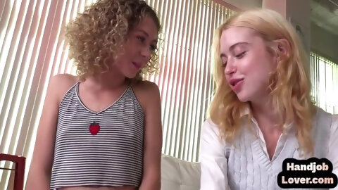 Skinny Hj Teen Wanks Cock And Talks Dirty In Pov 3some